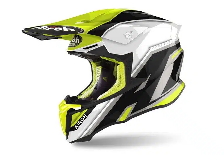 Airoh crosshelm Twist 2.0 Shaken Geel