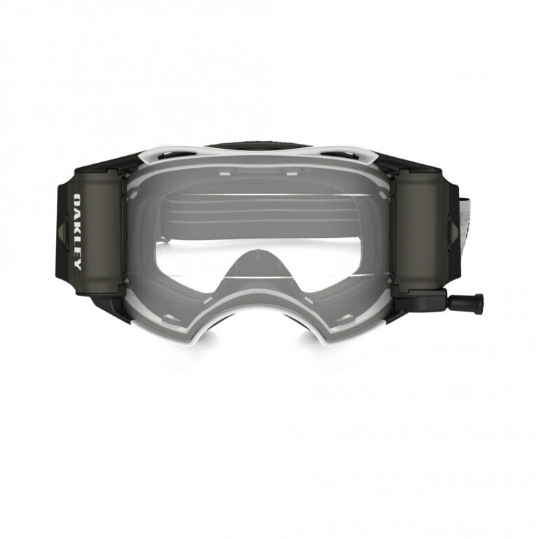Oakley Airbrake heldere lens mat Wit Speed MX crossbril met Roll Off