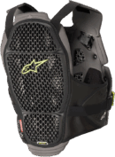 Alpinestars A-4 MAX Bodyprotector Zwart / Antraciet / Fluor Geel maat M / L