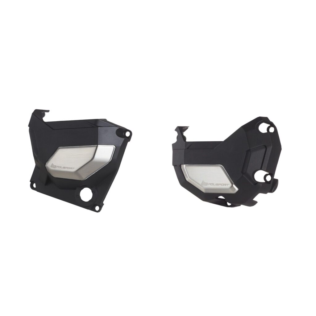 Polisport KIT ENGINE COVER PROTECTOR BLACK - Kawasaki Z 900 2017-2022 & Yamaha XSR 700 2015-2022