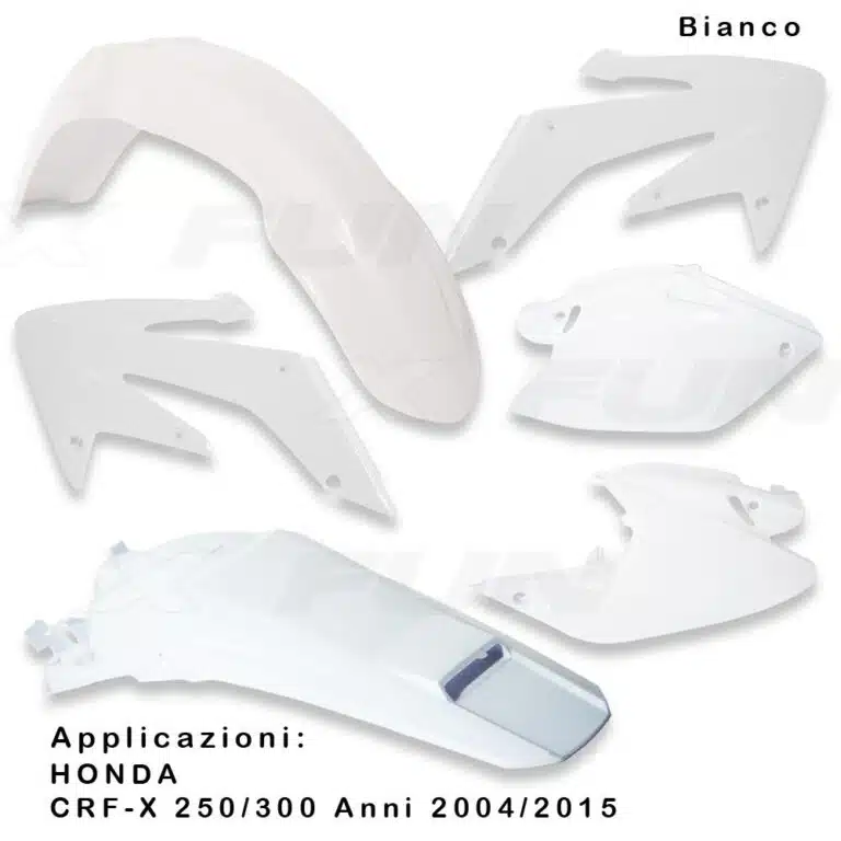 X-Fun plastic kit Wit Honda CRF 250X 2004-2017