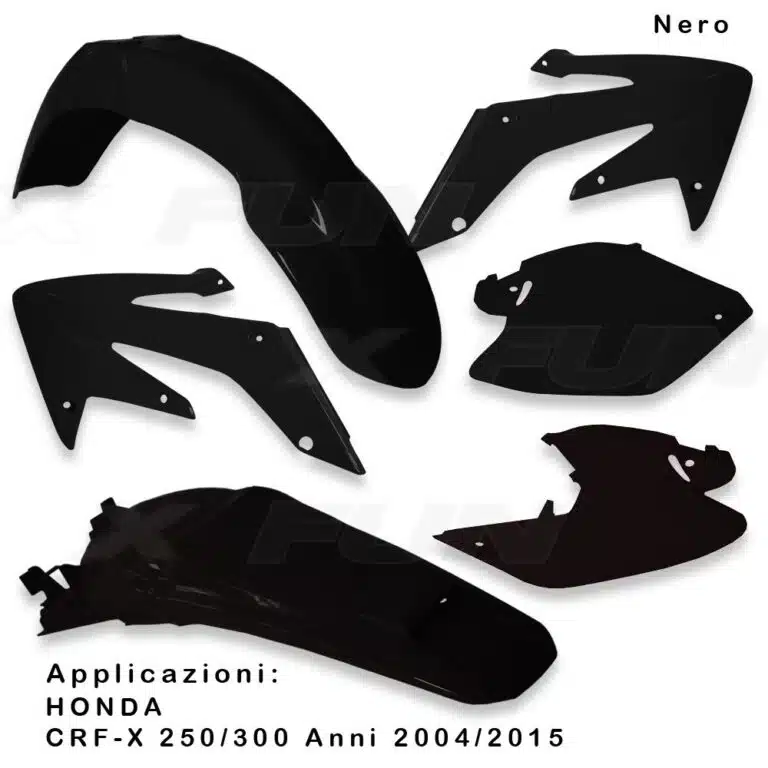 X-Fun plastic kit Zwart Honda CRF 250X 2004-2017