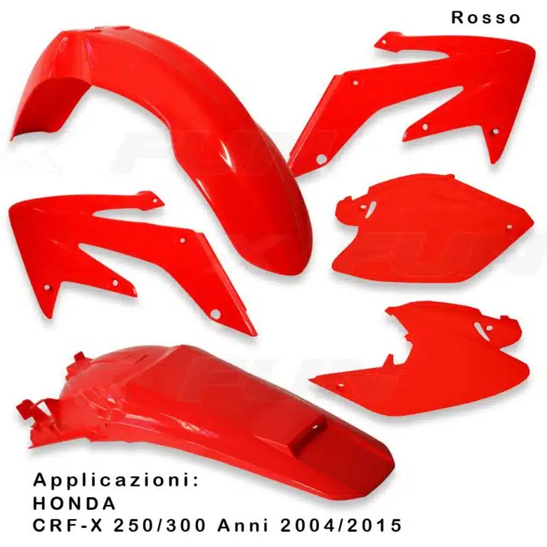 X-Fun plastic kit Rood Honda CRF 250X 2004-2017