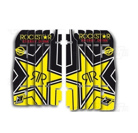 Blackbird Rockstar Radiator lammellen stickers Suzuki RM 125/250 01-14