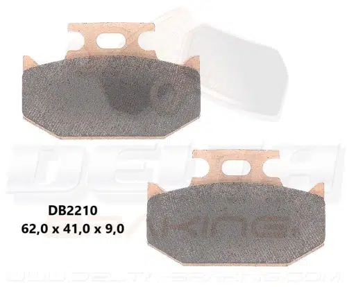 Delta Braking Sintered achter remblokken DB2210 Type D