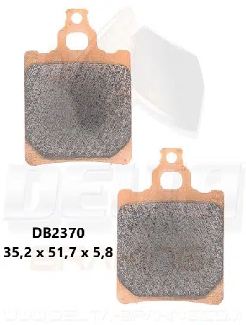 Delta Braking Sintered achter remblokken DB2370 Type D