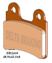 Delta Braking Voor of Achter remblokken DB2450 Type SR-N