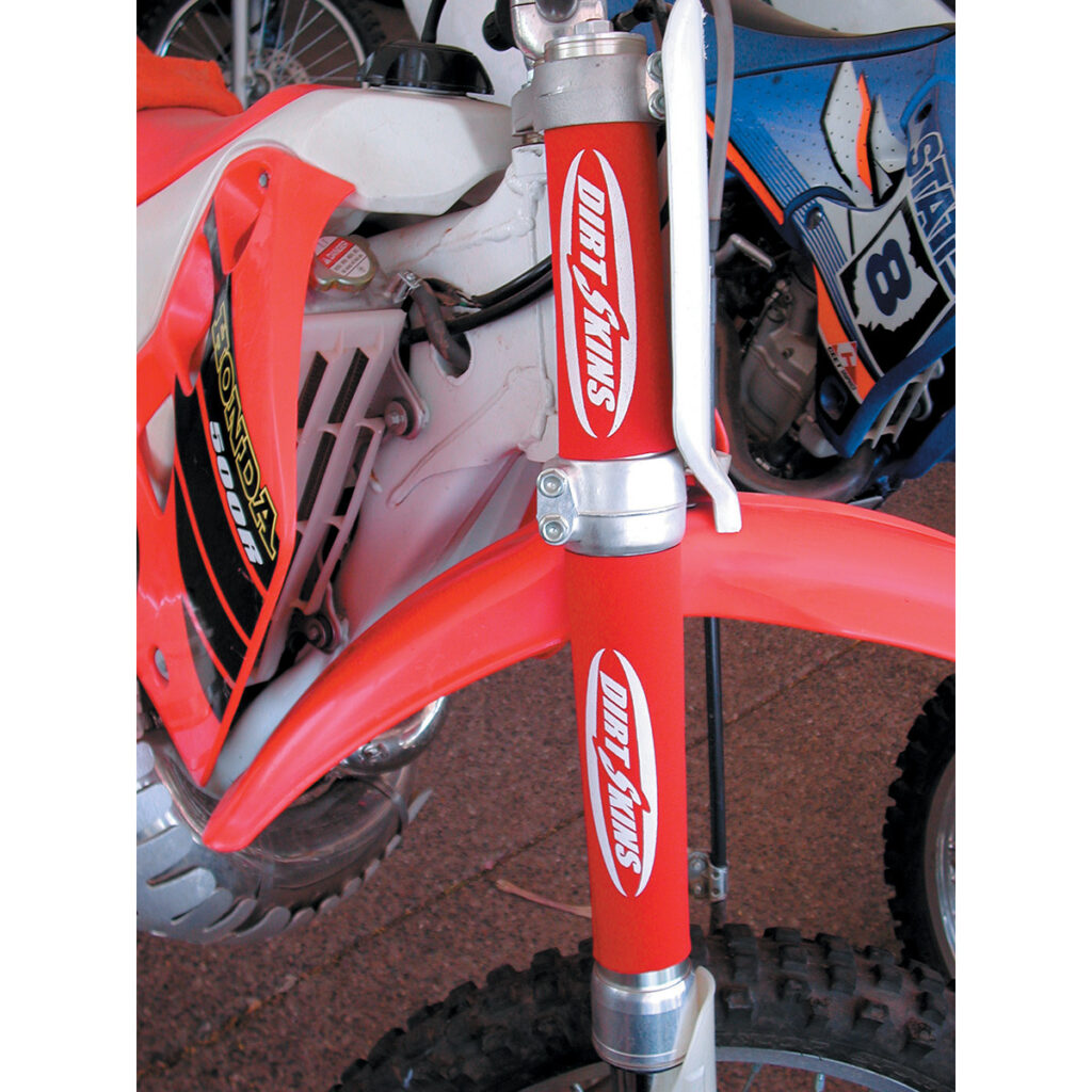 Dirt Skins fork boots / voorvork hoezen Rood - Afbeelding 2