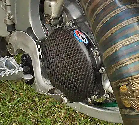 Pro Carbon koppelingsdeksel sticker Yamaha YZ 125 2005-2023 & Fantic XX 125 2021-2023