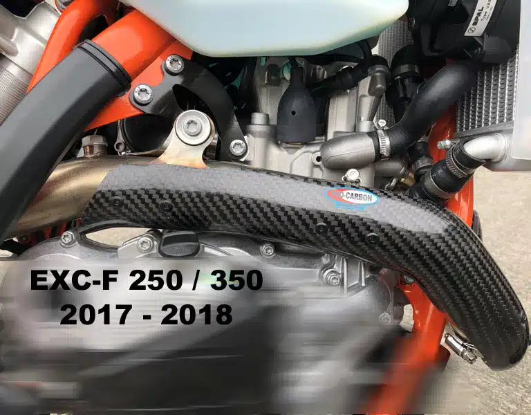 Pro Carbon uitlaatbocht bescherming KTM EXC-F 250 2017-2019 & Husqvarna FE 250 2017-2019