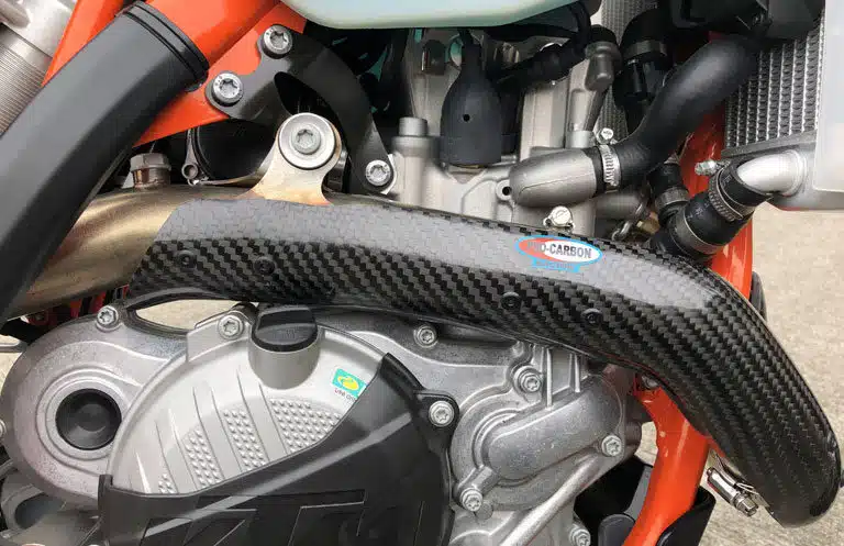 Pro Carbon uitlaatbocht bescherming KTM EXC-F 250 2020- & Husqvarna FE 250 2020- & Gas Gas EC 250F 2021-
