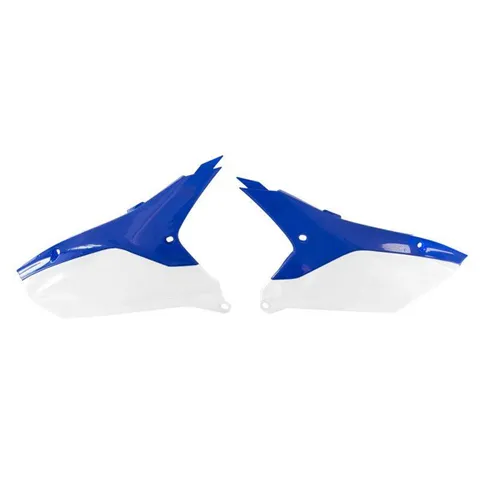 Racetech Zijnummerborden Wit / Blauw Yamaha YZ 250F 2024- & YZ 450F 2023-