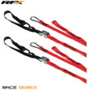RFX spanbanden rood / zwart met extra lus