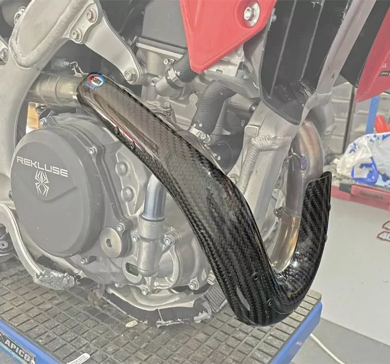 Pro Carbon uitlaatbocht bescherming voor Yoshimura RS-12 Uitlaatbocht Honda CRF 250R 2022-2024