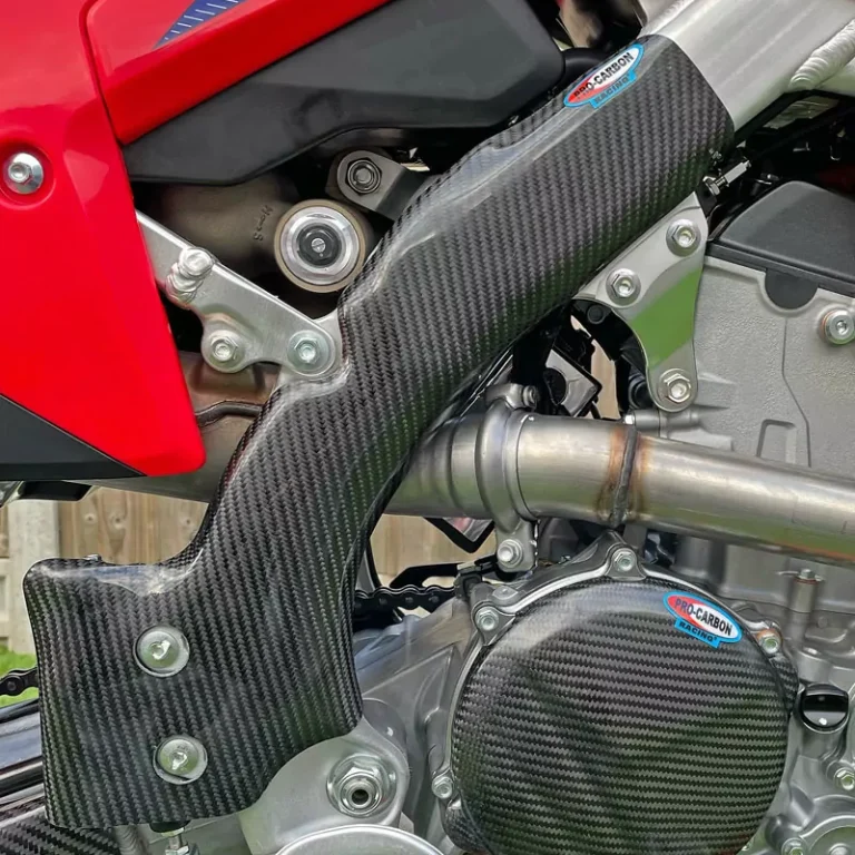 Pro Carbon framebeschermers ( lang ) Honda CRF 250R 2022-2023 & CRF 450R 2021-2023