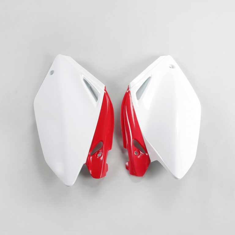 UFO zijnummerborden Wit / Rood Honda CRF 250R 04-05