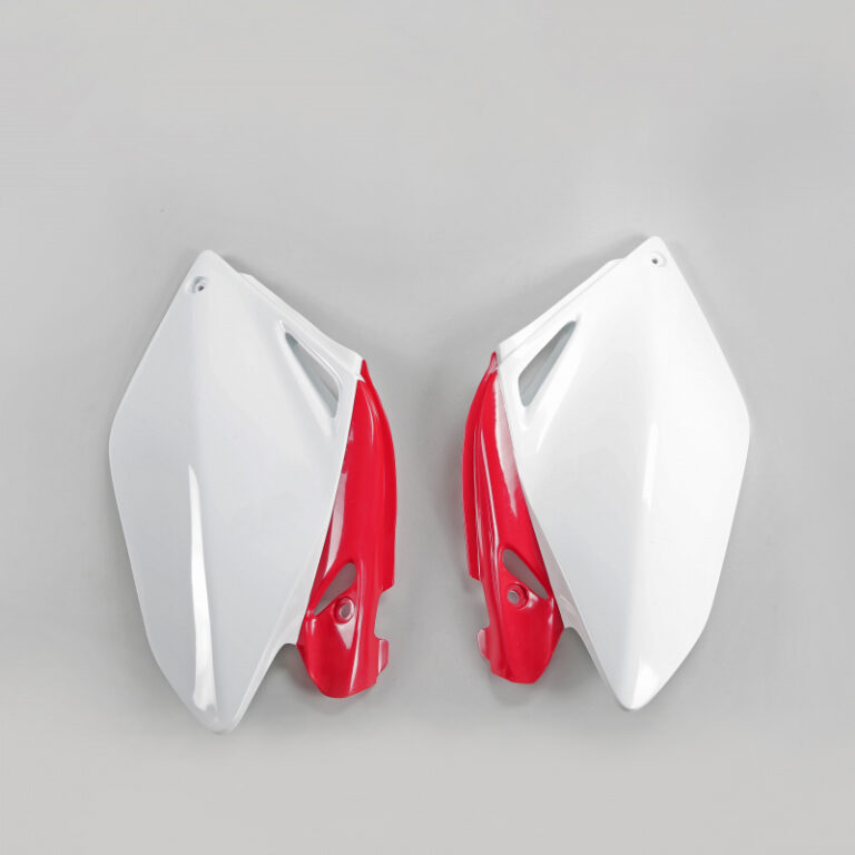 UFO zijnummerborden rood / wit Honda CRF 250R 06-09