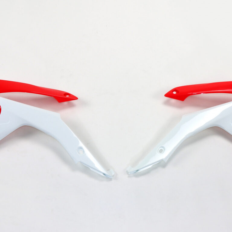 Racetech radiator kappen Rood / Wit Honda CRF 250R 2014-2017 & CRF 450R 2013-2016