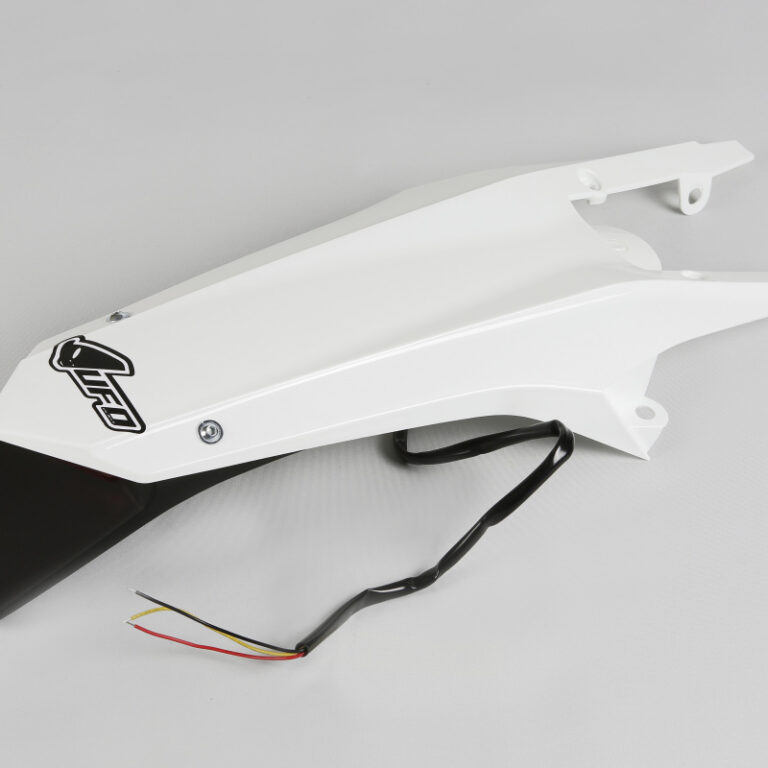 UFO Enduro Achterspatbord met led lamp Wit Husqvarna TE/FE 125/250/300/350/450/501 14-16