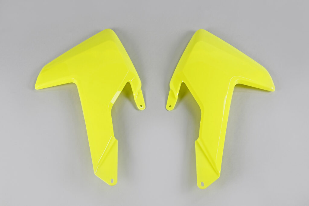 UFO radiator kappen Fluor Geel Husqvarna TC 125 16-18 & TC 250 17-18 & FC 250/350/450 16-18 & TE 250/300 17-19 & FE 250/350/450/501 17-19