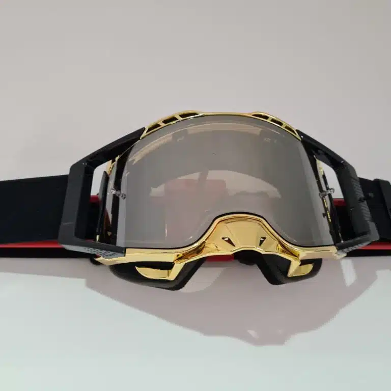 BRAAP Crossbril Zwart met goud frame en smoke lens