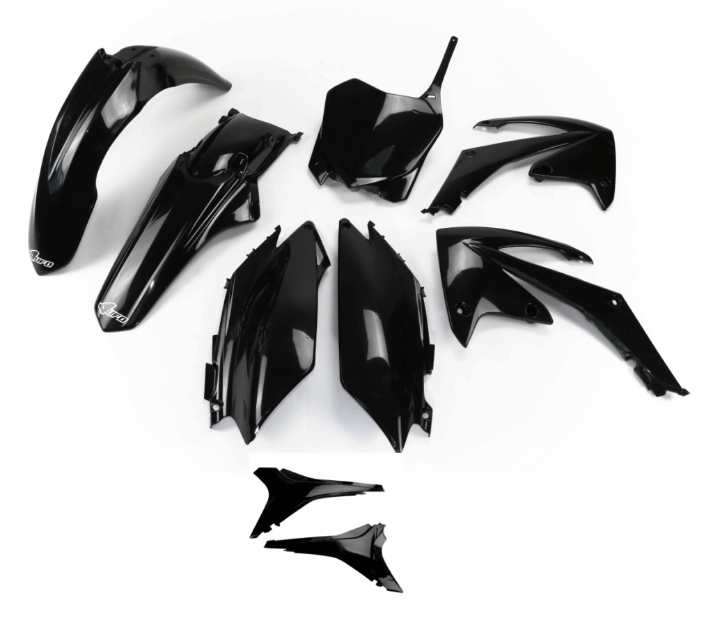 UFO plastic kit met airbox covers Zwart Honda CRF 250R 2011-2013 & CRF 450R 2011-2012
