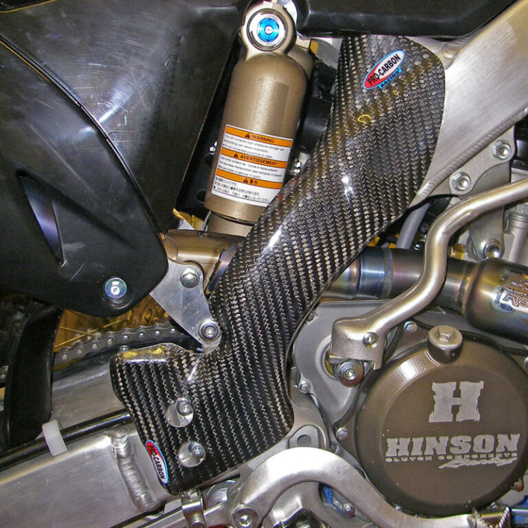 Pro Carbon framebeschermers ( lang ) Kawasaki KX 450F 2009-2011