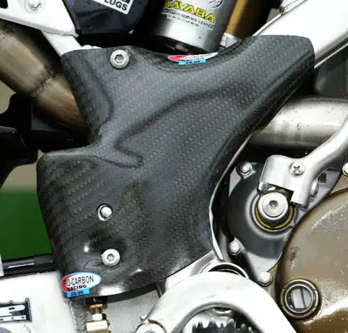 Pro Carbon framebeschermers ( lang ) Kawasaki KX 250 2005-2008