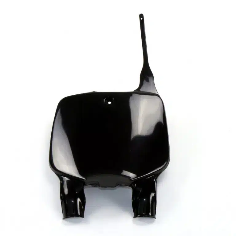 UFO voornummerplaat Zwart / Upside Down fork Kawasaki KX 125/250 1996-2002 & KX 500 1996-2001