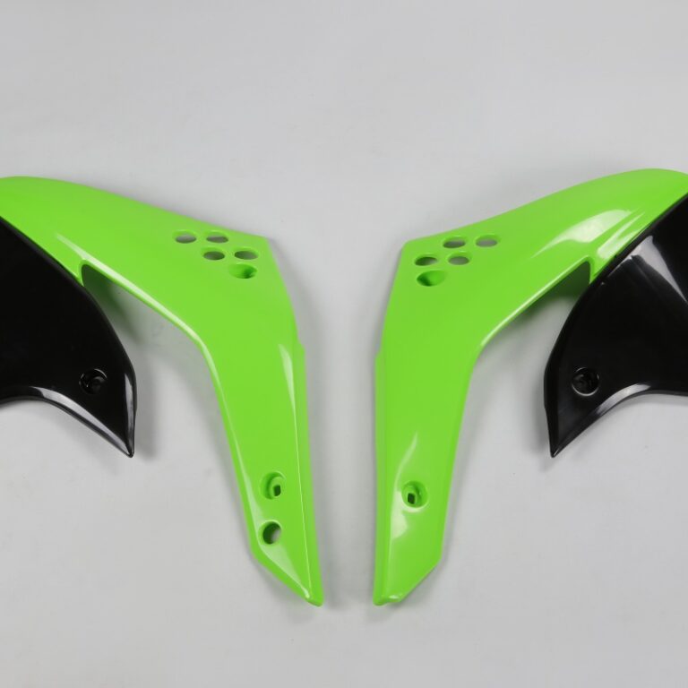 UFO radiator kappen Groen / Zwart Kawasaki KX 450F 2006-2008