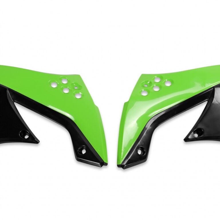 UFO radiator kappen Groen / Zwart Kawasaki KX 450F 2009-2011