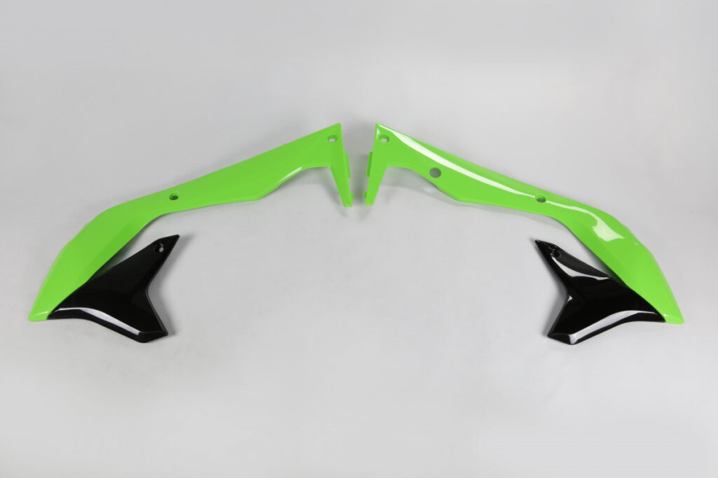 UFO radiator kappen Groen / Zwart Kawasaki KX 450F 2016-2018