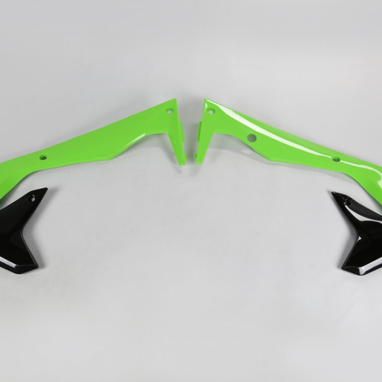 UFO radiator kappen Groen / Zwart Kawasaki KX 450F 2016-2018