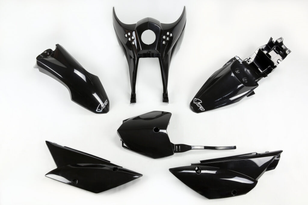 UFO plastic kit Zwart Kawasaki KLX 110 2010-