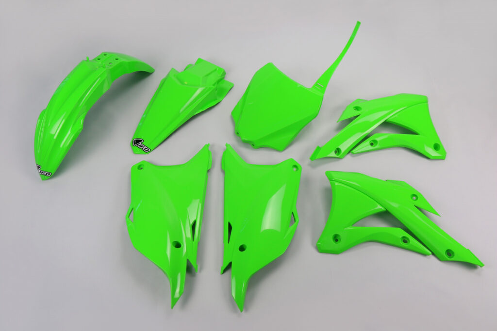 X-Fun plastic kit OEM 2021/Groen Kawasaki KX 85 2014-