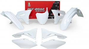 Racetech plastic kit Wit Honda CRF 250R 18-21 & CRF 450R 17-20