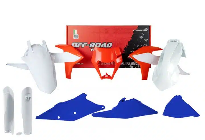 Racetech plastic kit Sixdays 2023 kleur KTM EXC 250/300 2020-2023 & EXC-F 250/350/450/500 2020-2023