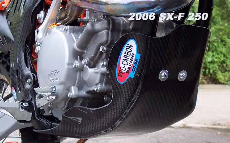 Pro Carbon blokbeschermer KTM SX-F 250 2006-2010 & EXC-F 250 2006-2011