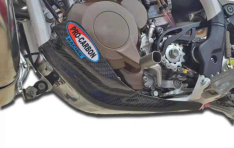 Pro Carbon blokbeschermer KTM SX 250 2017-2018 & EXC 250/300 2017-2023 & Husqvarna TC 250 2017-2018 & TE 250/300 2017-2023 & Gas Gas EC 250/300 2021-2023