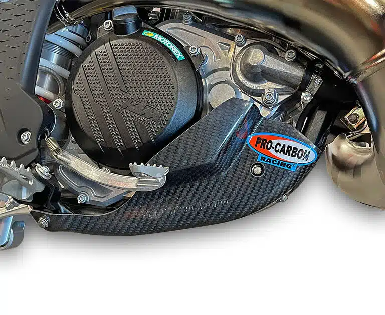 Pro Carbon blokbeschermer KTM SX 250/300 2023- & EXC 250/300 TBI 2024- & Husqvarna TC 250 2023- & TE 250/300 TBI 2024- & Gas Gas EC 250/300 2024-