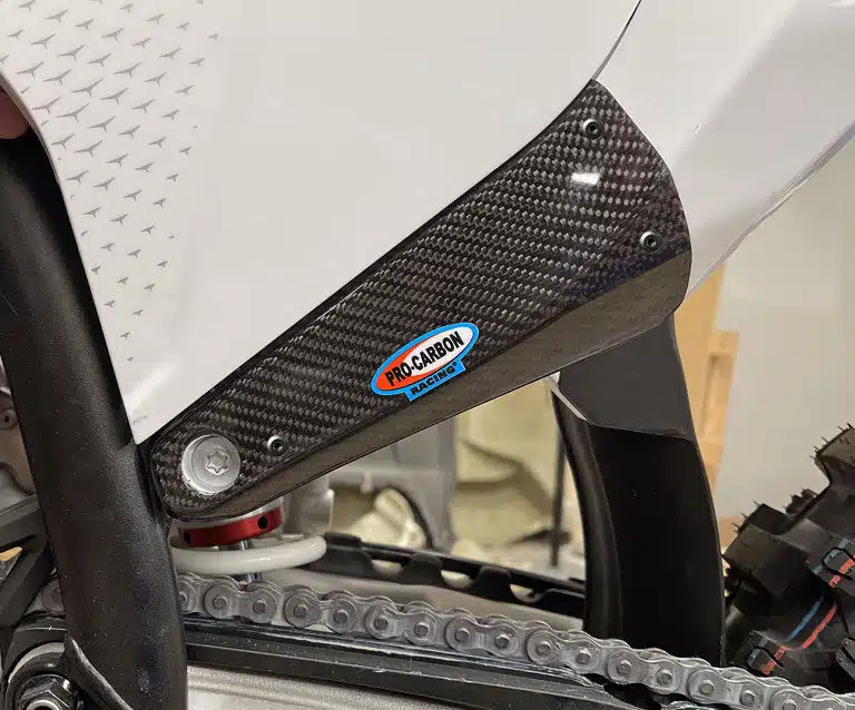 Pro Carbon sticker beschermer zijnummerborden KTM SX/SX-F 16-18 & EXC/EXC-F 17-19