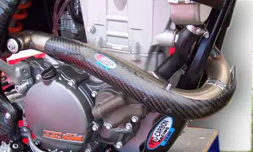Pro Carbon uitlaatbocht bescherming KTM SX-F 450 2007-2008 ( voor originele uitlaatbocht )