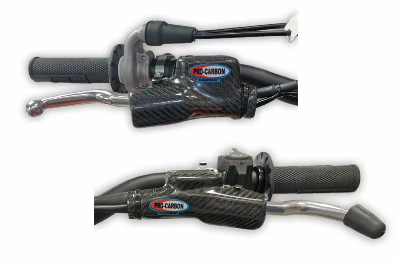 Pro Carbon koppeling en remhendel master cylinder bescherming set SX/SX-F … XC/XC-F 2014-2024 ( Brembo )