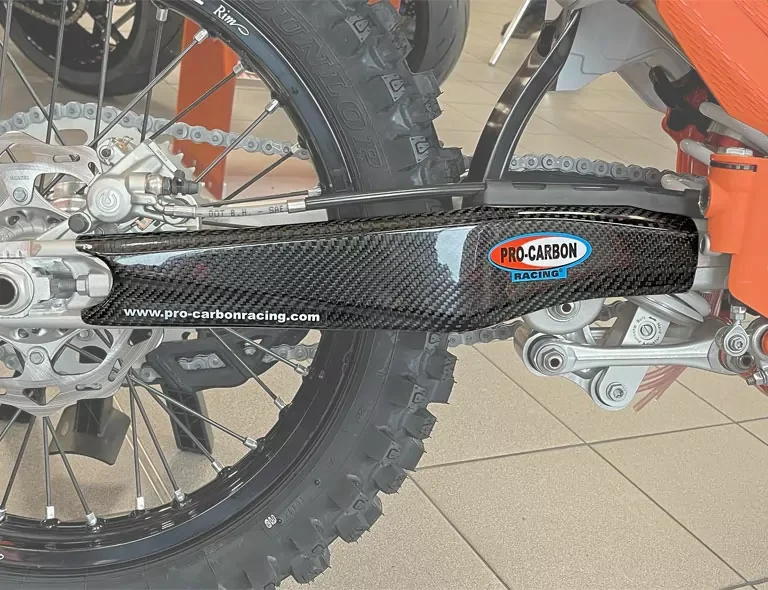 Pro Carbon achterbrug beschermers KTM EXC 250/300 TPI 2017-2022 & EXC-F 250/350/450/500 2017-2022