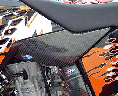 Pro Carbon tank cover sides KTM SX/SX-F 125/144/150/250/350/450/530 2007-2010