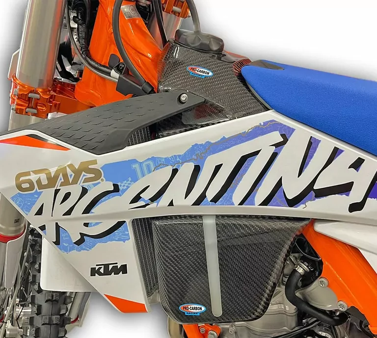 Pro Carbon benzinetank cover ( full set ) KTM EXC 125/250/300 2024- & EXC-F 250/350/450/500 2024-