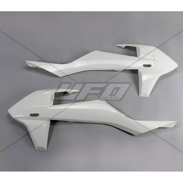 UFO radiator kappen Wit KTM SX 125/150/250 16-18 & SX-F 250/350/450 16-18 & EXC 250/300 17-19 & EXC-F 250/350/450/500 17-19