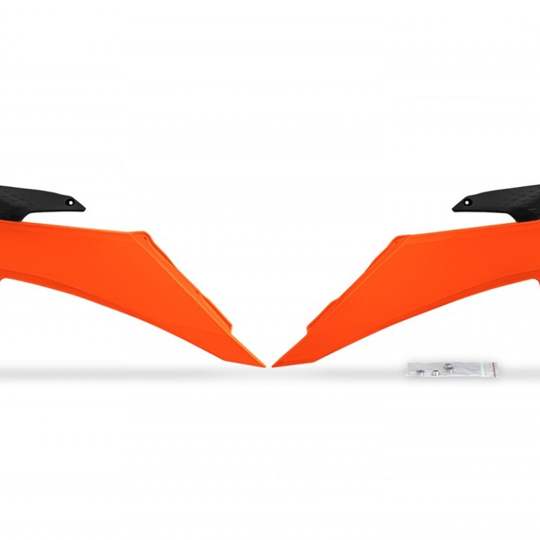 UFO Radiator Kappen Fluor Oranje KTM SX 125/150/250/300 2023-2024 & SX-F 250/350/450 2023-2024 & EXC/EXC-F 250/300/350/450/500 2024-
