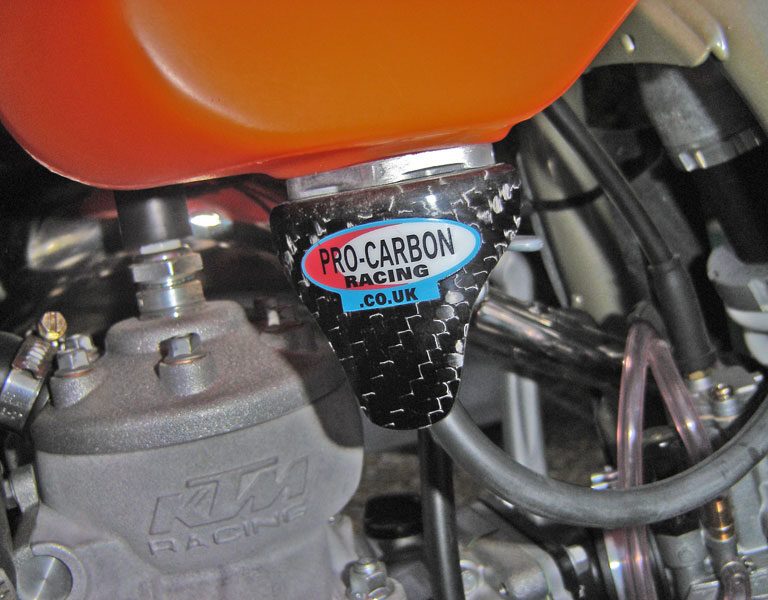 Pro Carbon fuel cap protector KTM SX 85/125/250 2003-2010