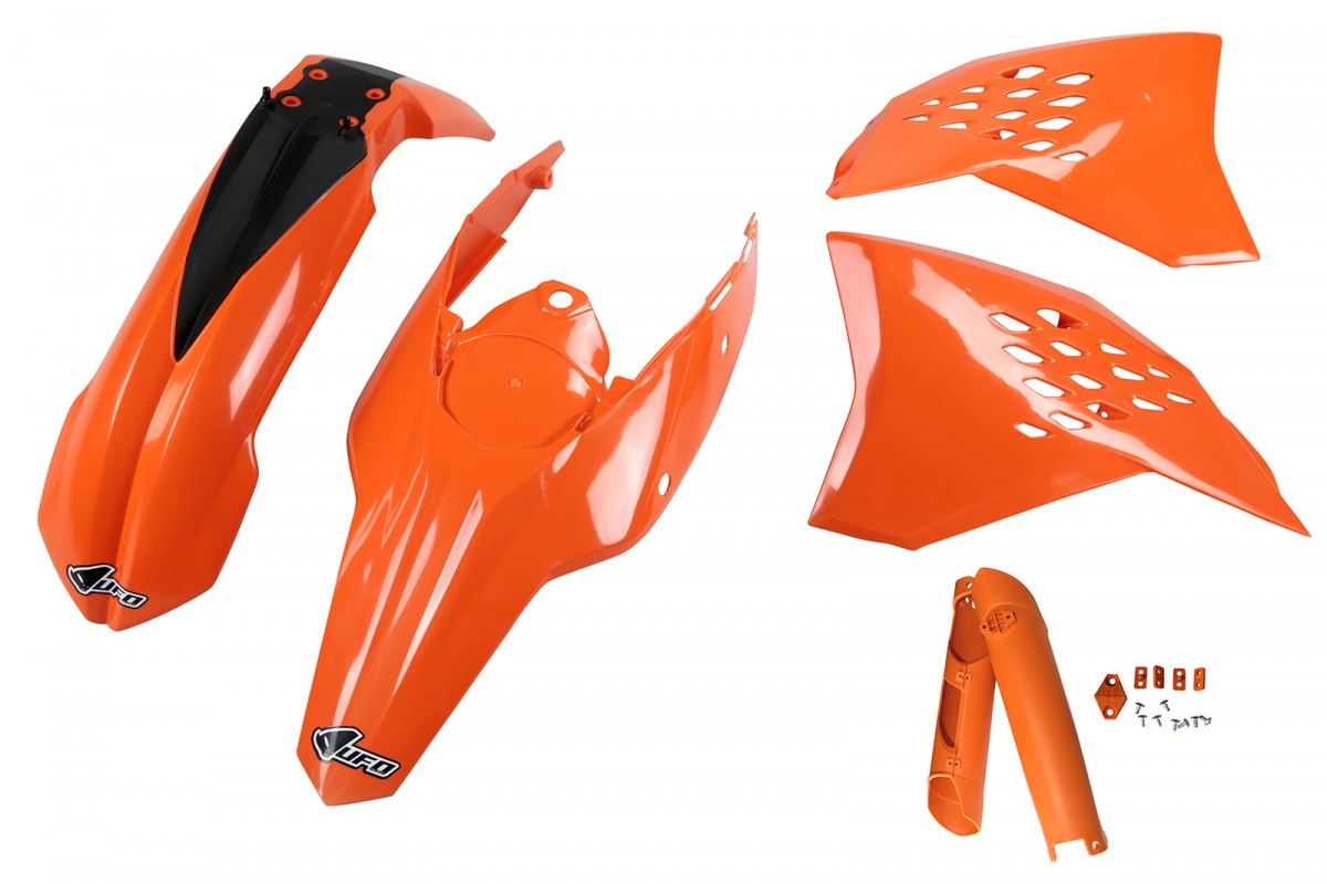 UFO plastic kit Oranje KTM EXC 250/300/350/450/500 2009-2011 (full kit) (zonder koplamp plastic)